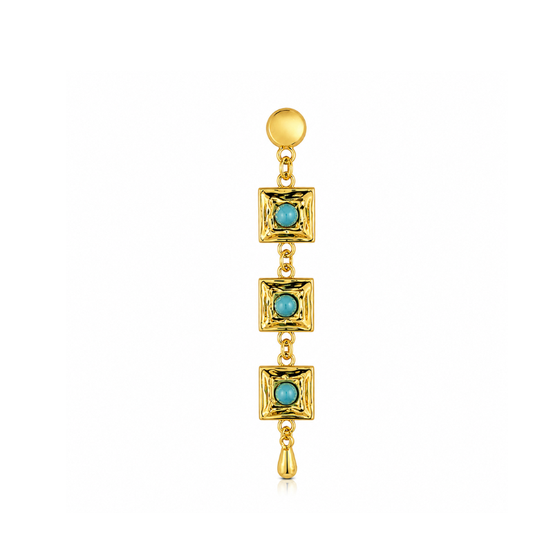 Pharaonic Turquoise Drop Piercing