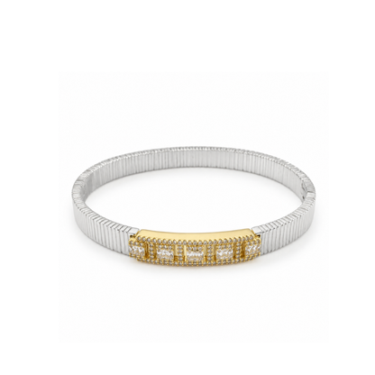 Radiant Duo Crystal Bangle