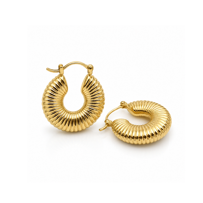 Golden Ripple Earrings
