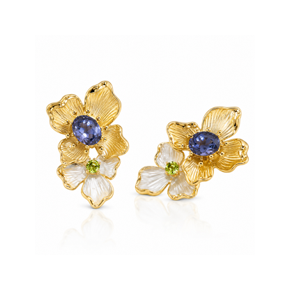 Azure Blossom Earrings
