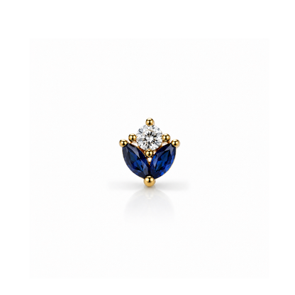 Sapphire Blossom Piercing