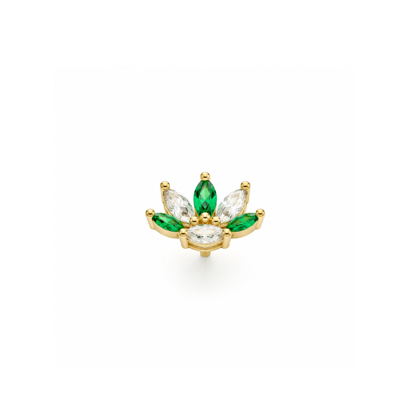 Emerald Lotus Piercing