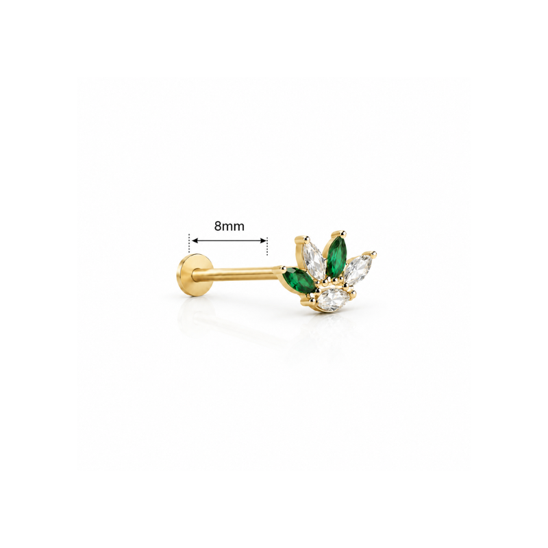 Emerald Lotus Piercing