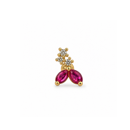 Ruby Blossom Piercing