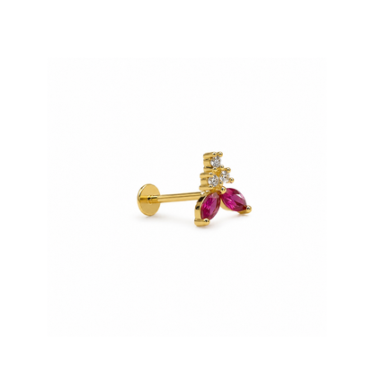 Ruby Blossom Piercing