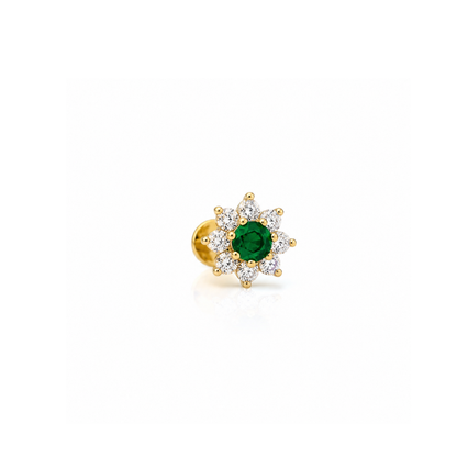 Emerald Bloom Piercing
