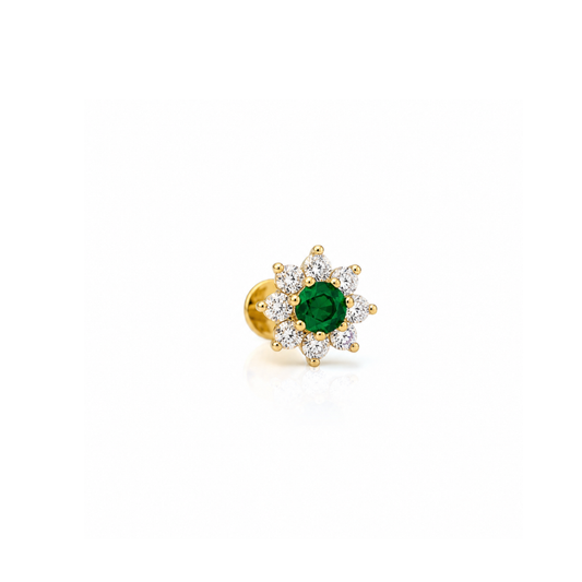 Emerald Bloom Piercing