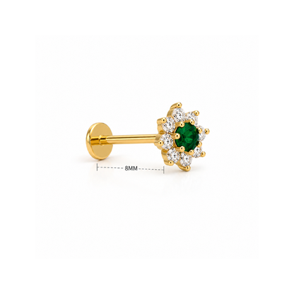 Emerald Bloom Piercing