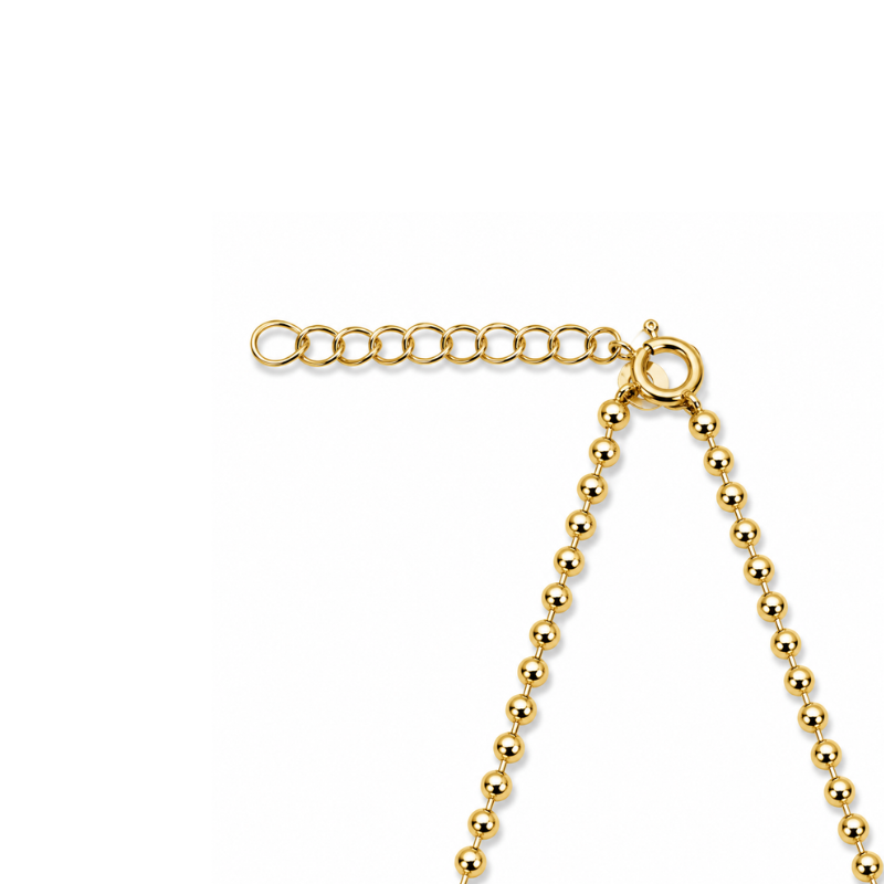 Golden Crystal Charm Necklace