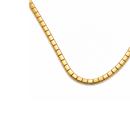 Golden Box Chain Necklace