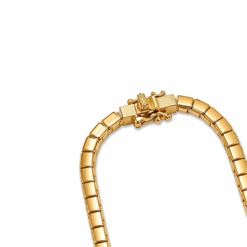 Golden Box Chain Necklace