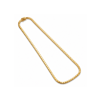 Golden Box Chain Necklace