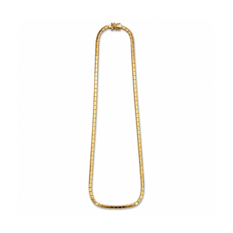 Golden Box Chain Necklace