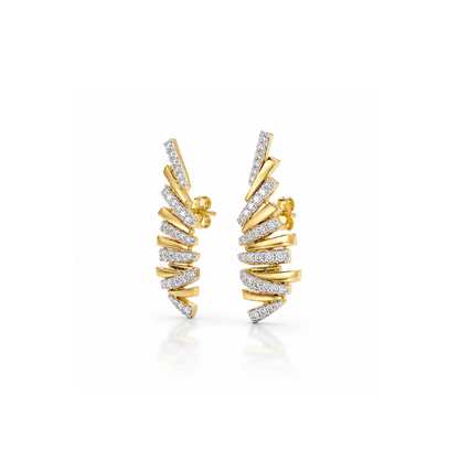 Radiant Wing Pavé Earrings