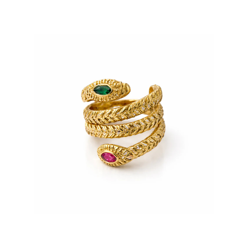 Serpentine Luxe Wrap Ring