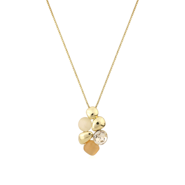 Golden Cluster Necklace