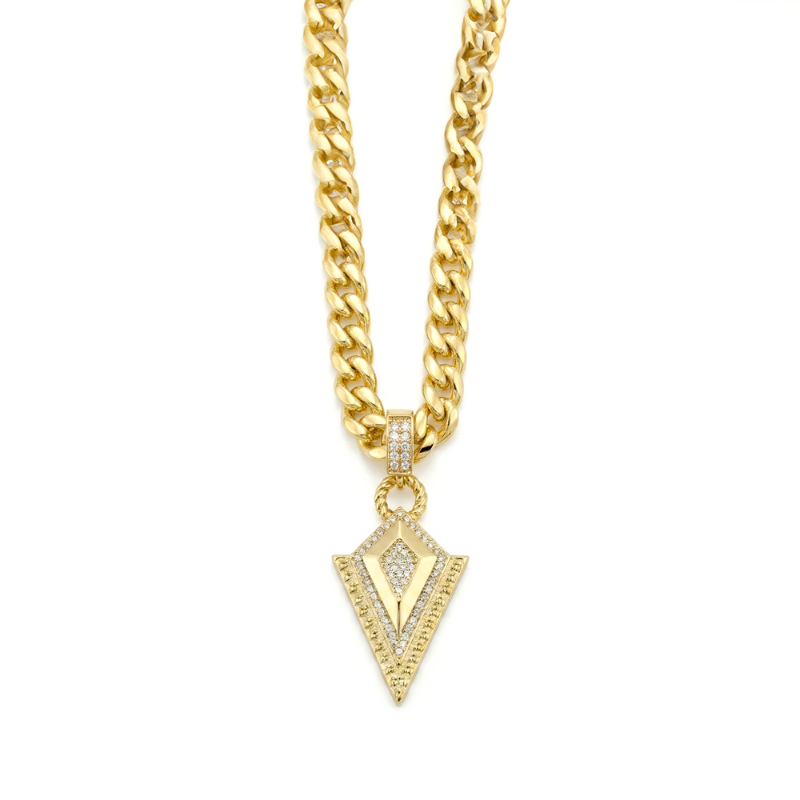 Royal Edge Pendant Necklace