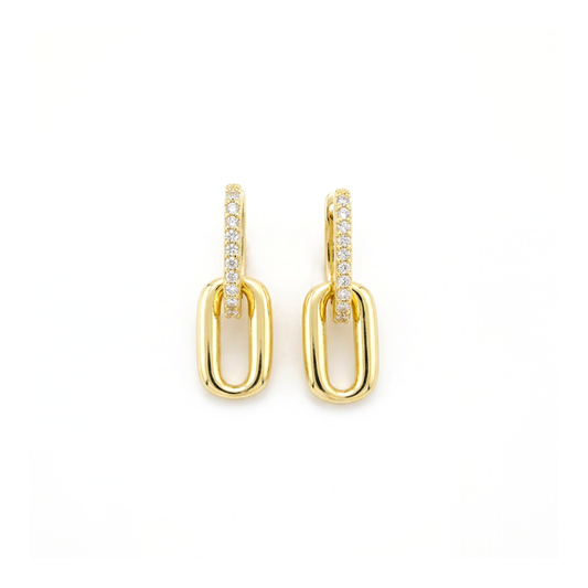 Linked Glow Drop Earrings