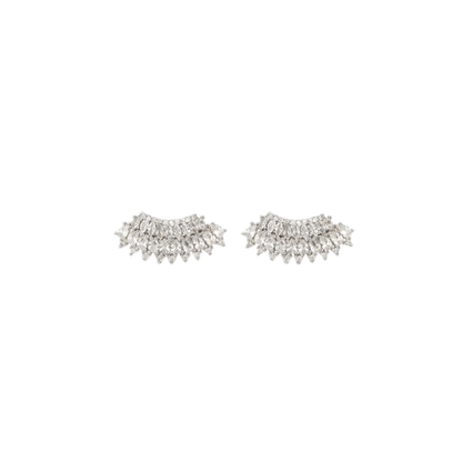Crystal Fan Stud Earring
