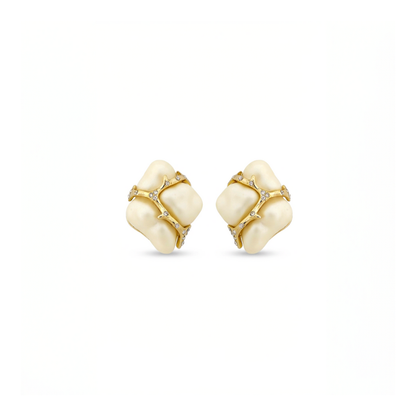 Ivory Knot Stud