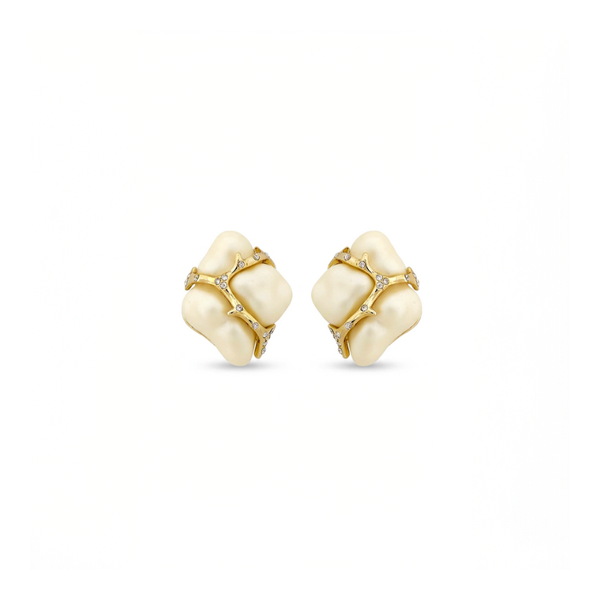Ivory Knot Stud