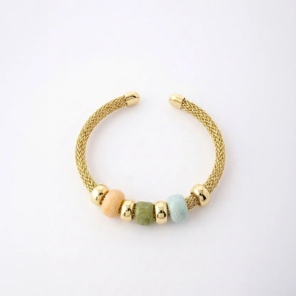 Boho Gem Mesh Bangle