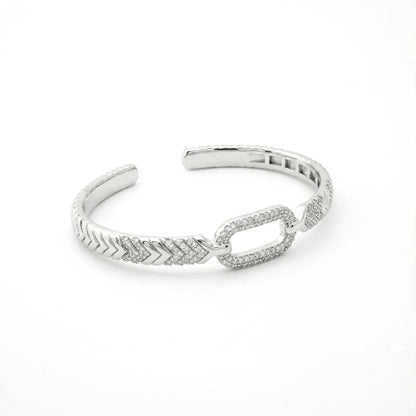 Arrow Link Sparkle Bangle