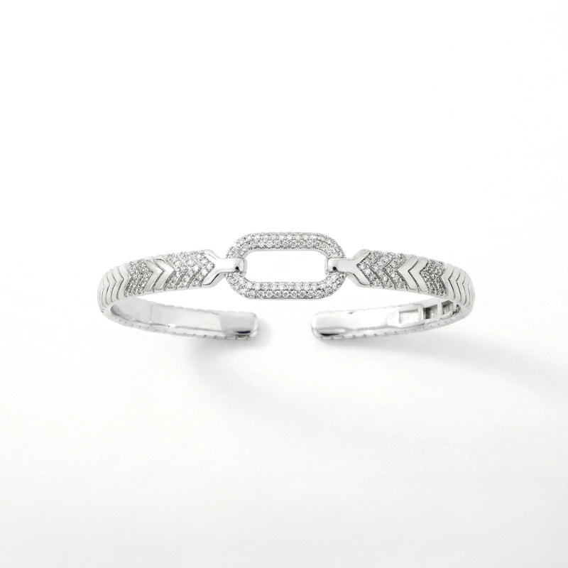 Arrow Link Sparkle Bangle