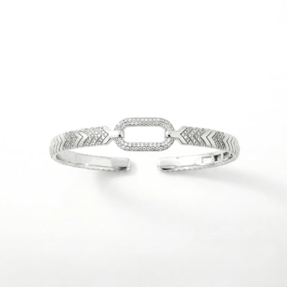 Arrow Link Sparkle Bangle