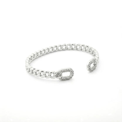 Pavé Chain Loop Bangle