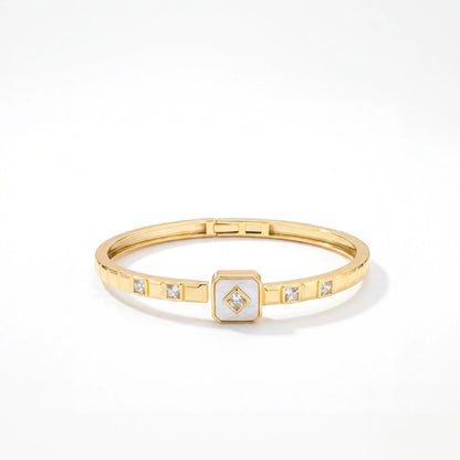 Luminous Shell Hexa Bangle