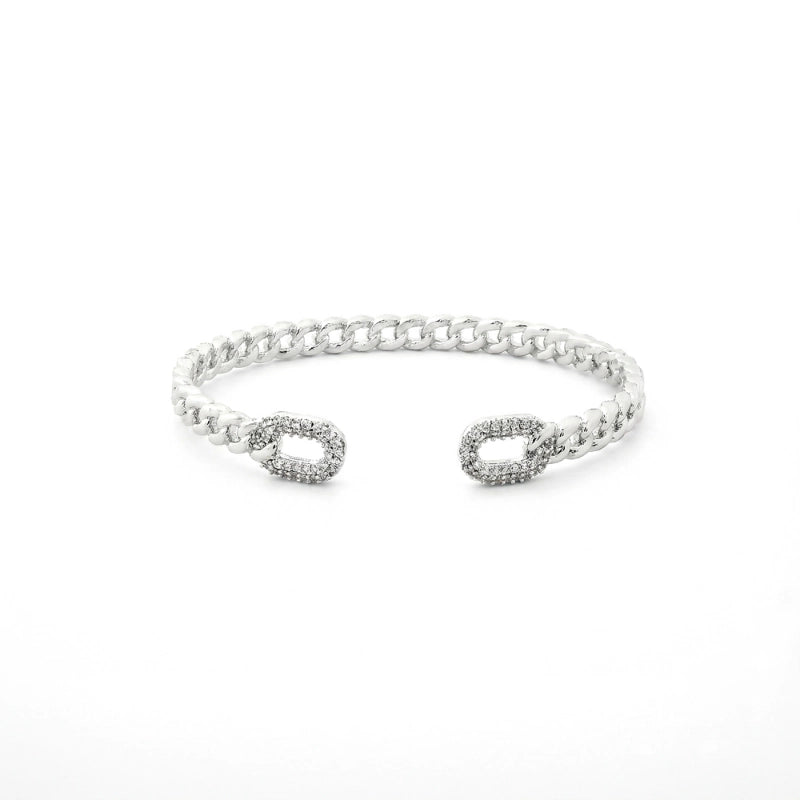 Pavé Chain Loop Bangle
