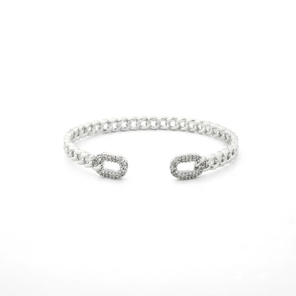 Pavé Chain Loop Bangle