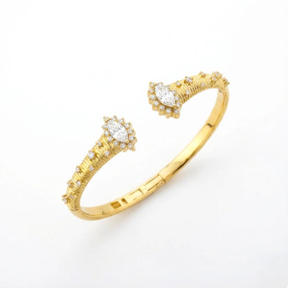 Marquise Crown Bangle