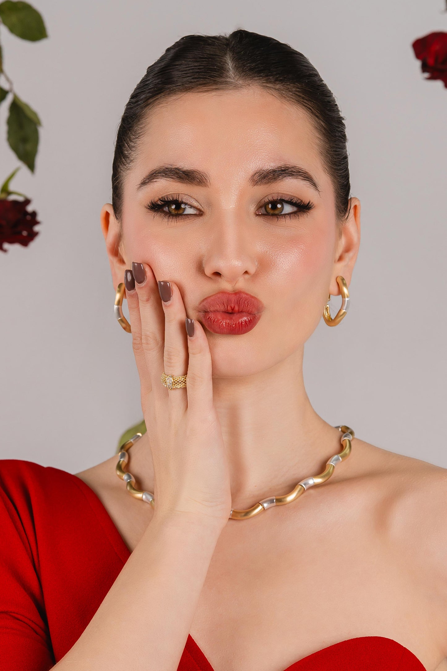 Aurora Wave Duo Necklace