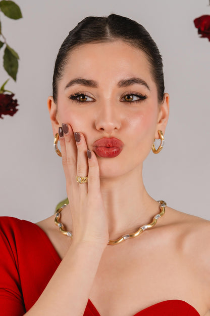 Aurora Wave Duo Necklace